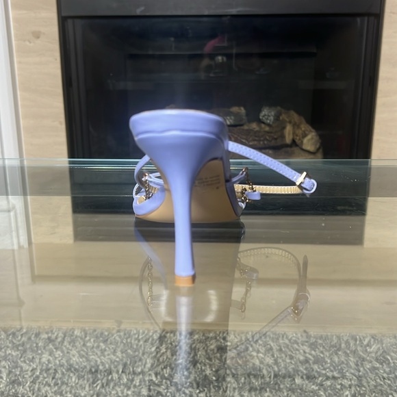 New In Box Fashion Nova Let’s Link The Muse Purple Heels, 9 - Picture 8 of 11